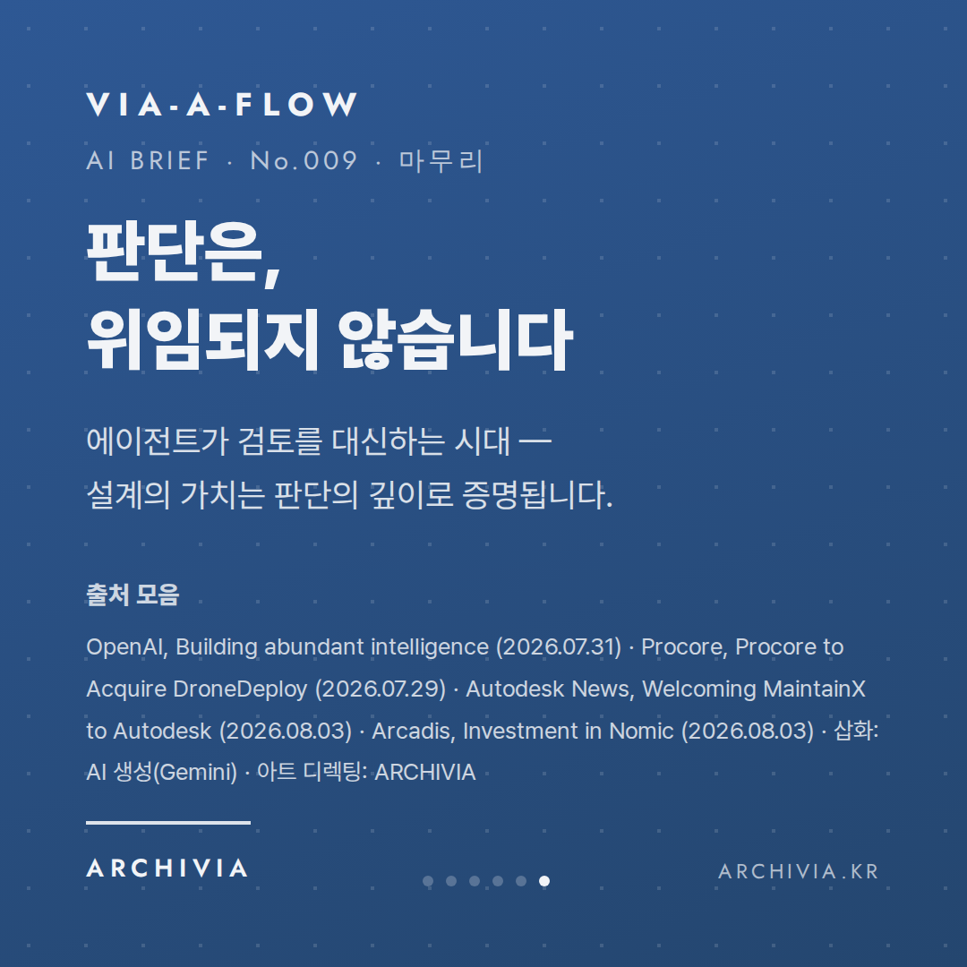 마무리 — 판단은, 위임되지 않습니다