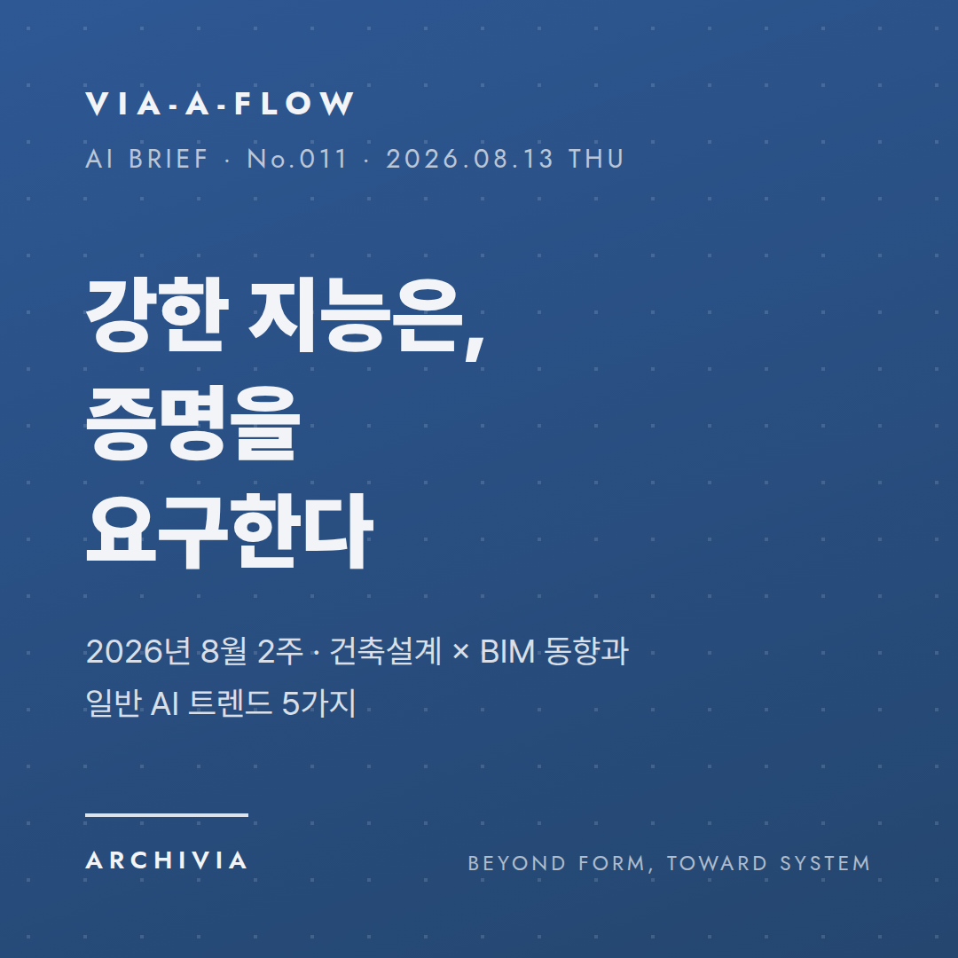 VIA-A-FLOW No.011 표지 — 강한 지능은, 증명을 요구한다