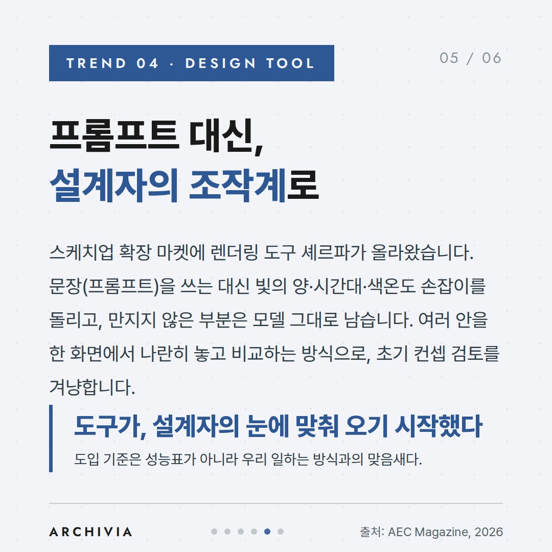 TREND 04 — 프롬프트 대신, 설계자의 조작계로