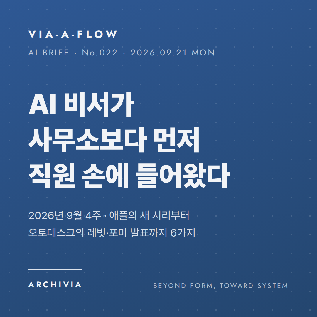 표지 — AI 비서가 사무소보다 먼저 직원 손에 들어왔다